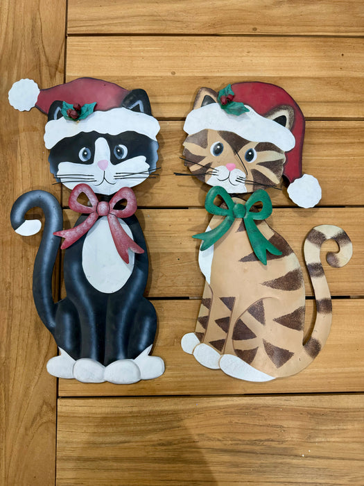 Holiday Cat Garden Stakes