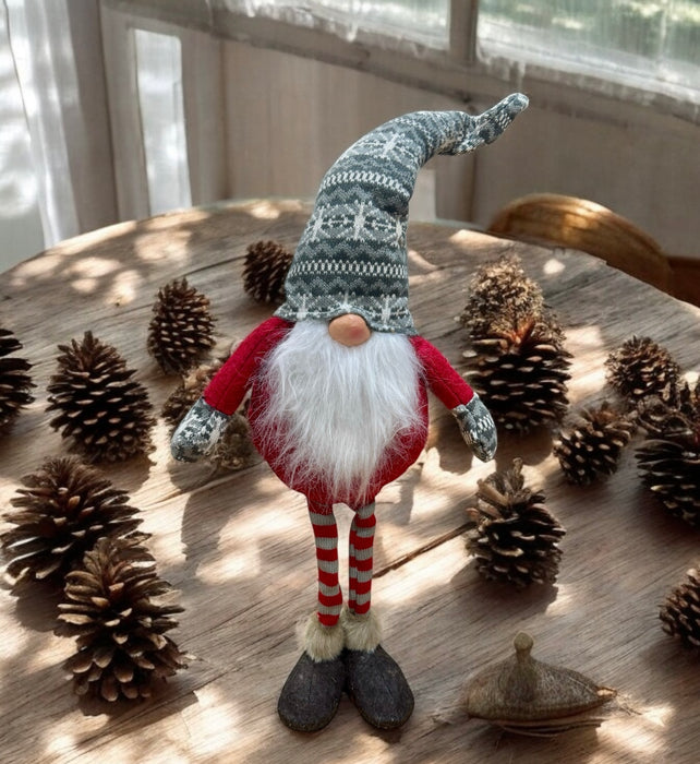 Plush Holiday Gnome Statues