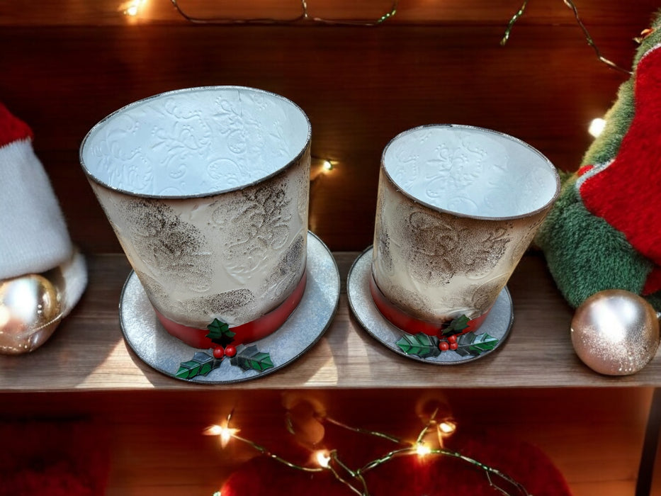 Holiday Top Hat Planters