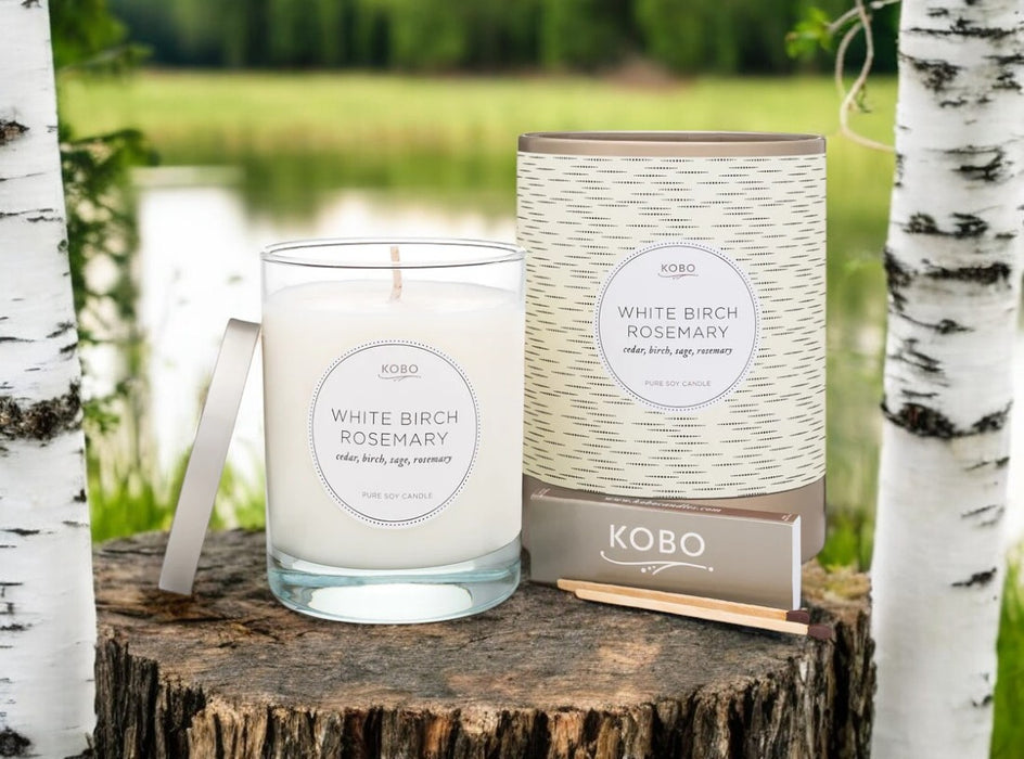 KOBO White Birch Rosemary Candle