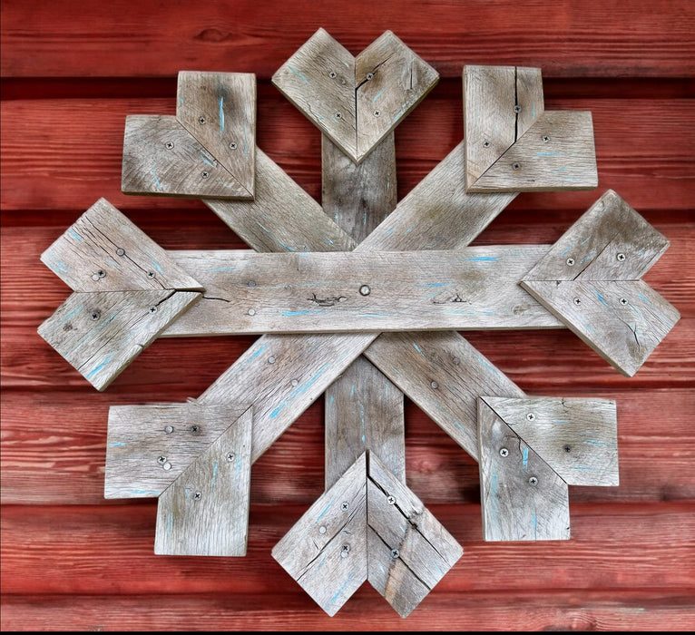 Wooden Snowflake Wall Decor