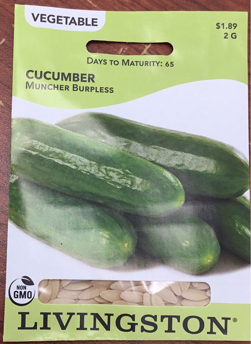 Livingston Seeds - Muncher Burpless Cucumber