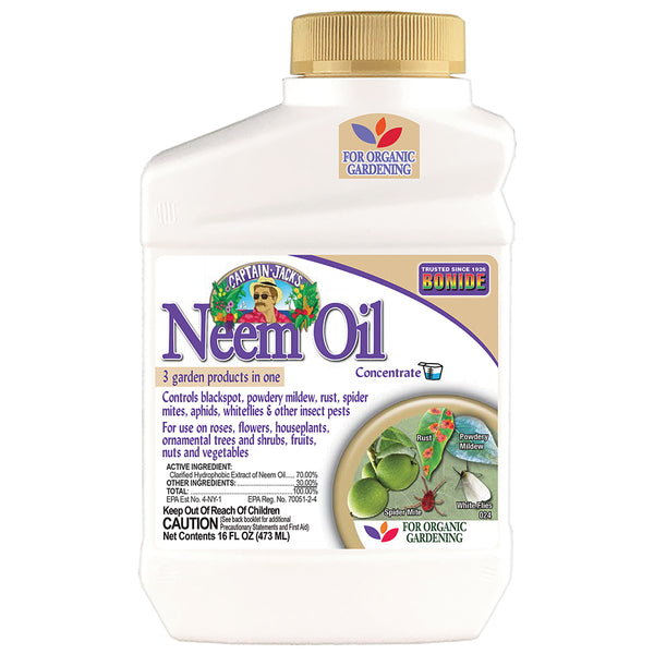 Bonide Neem Oil - Fungicide, Miticide, & Insecticide Concentrate - 16 ...